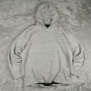 Grey Lululemon At Ease Textured athletic athleisure minimalist hoodie mens XXL